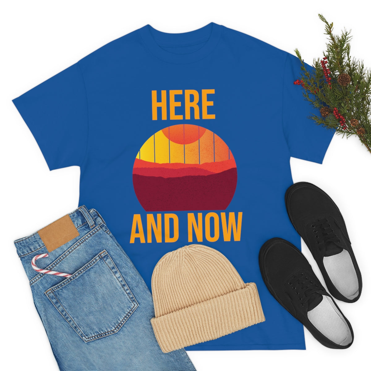 Here And Now Unisex Heavy Cotton Tee