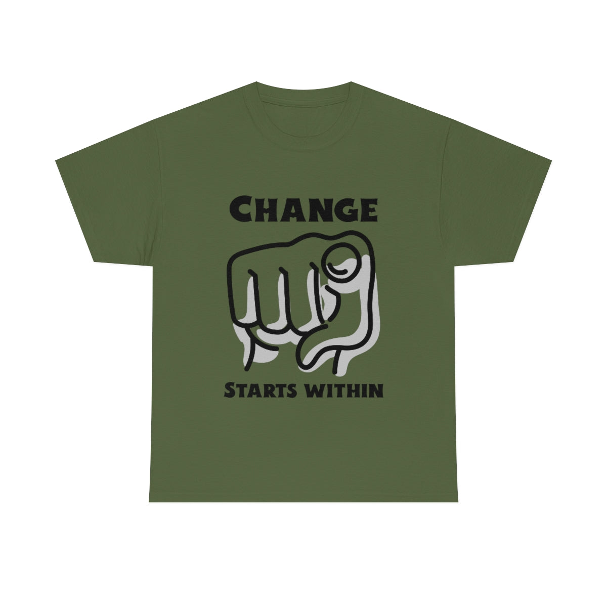 Change Starts Within Fist Unisex Heavy Cotton Tee