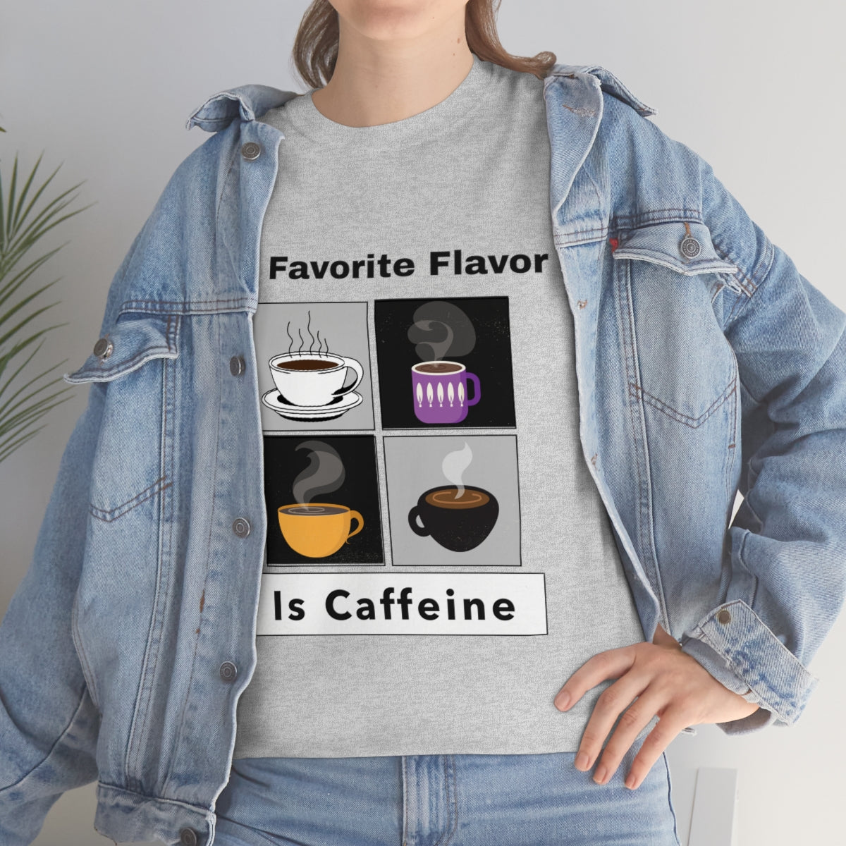 Caffeine Coffee Mugs Unisex Heavy Cotton Tee