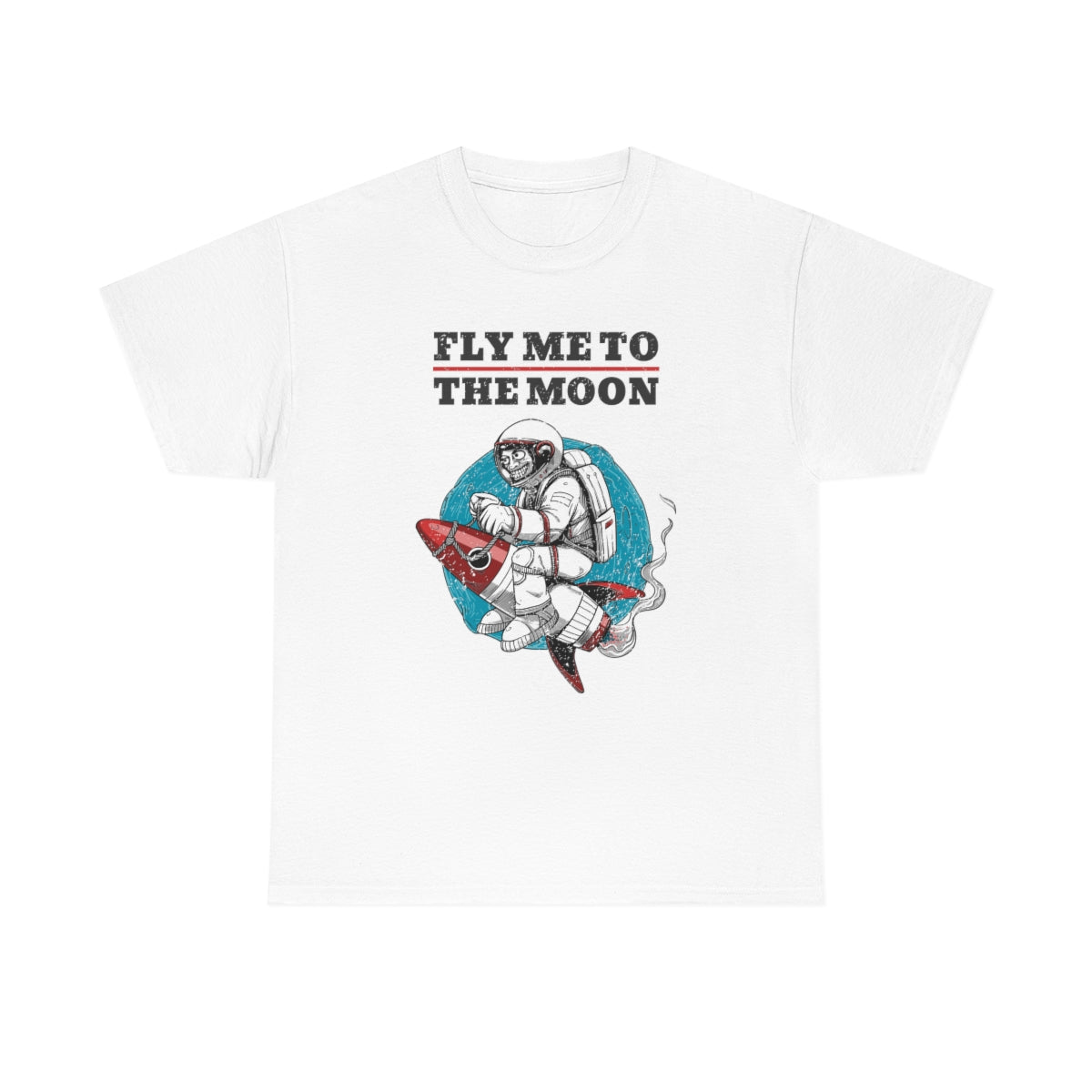 Fly Me to the Moon Astronaut Unisex Heavy Cotton Tee