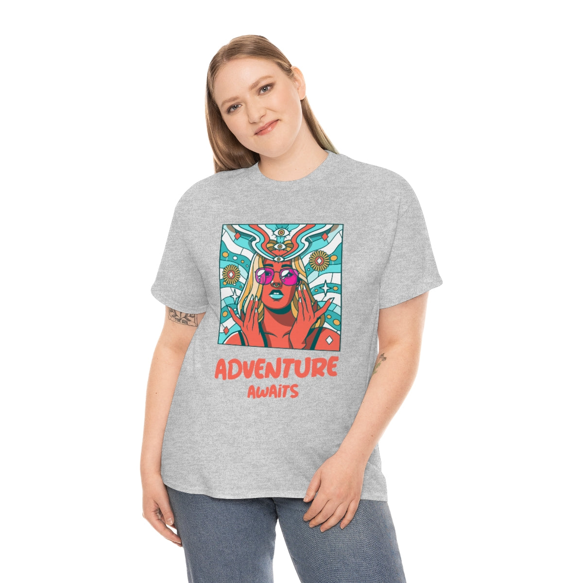 Adventure Awaits Unisex Heavy Cotton Tee