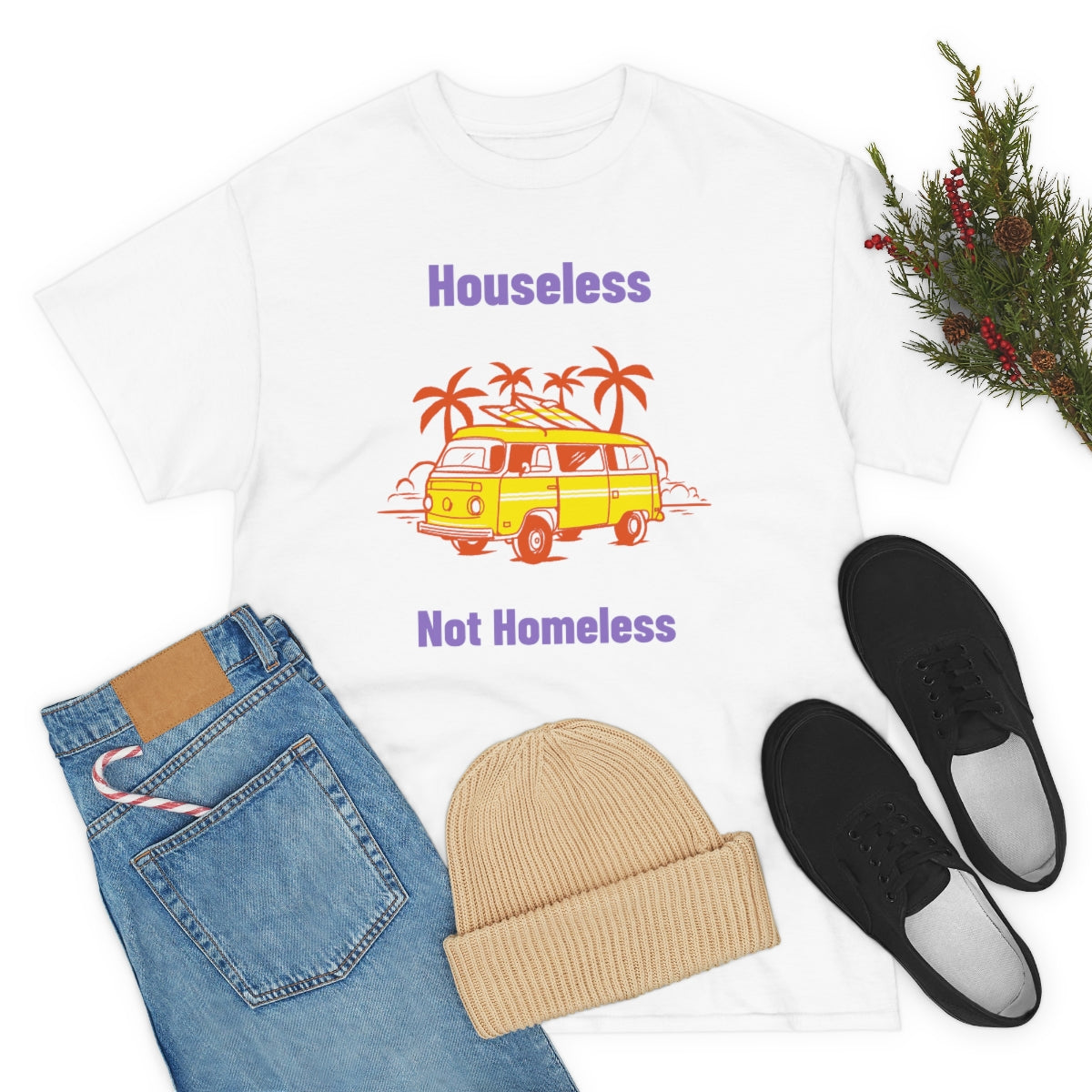 Houseless Not Homeless Unisex Heavy Cotton Tee