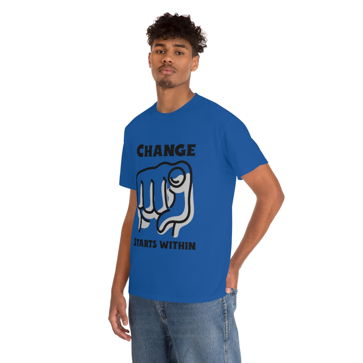 Change Starts Within Fist Unisex Heavy Cotton Tee