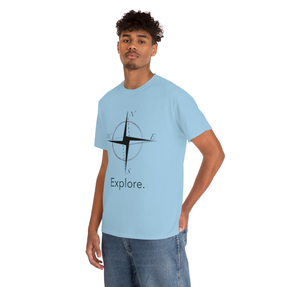 Explore Compass Unisex Heavy Cotton Tee
