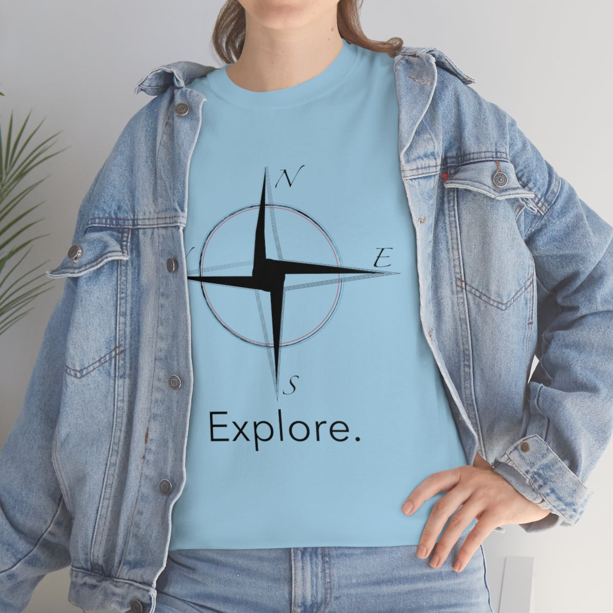 Explore Compass Unisex Heavy Cotton Tee