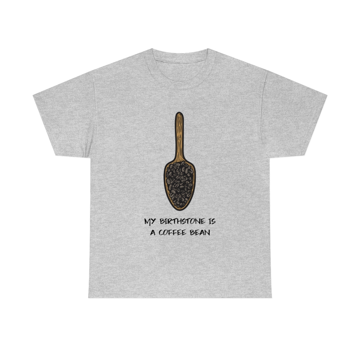 Coffee Bean Birthstone Unisex Heavy Cotton Tee