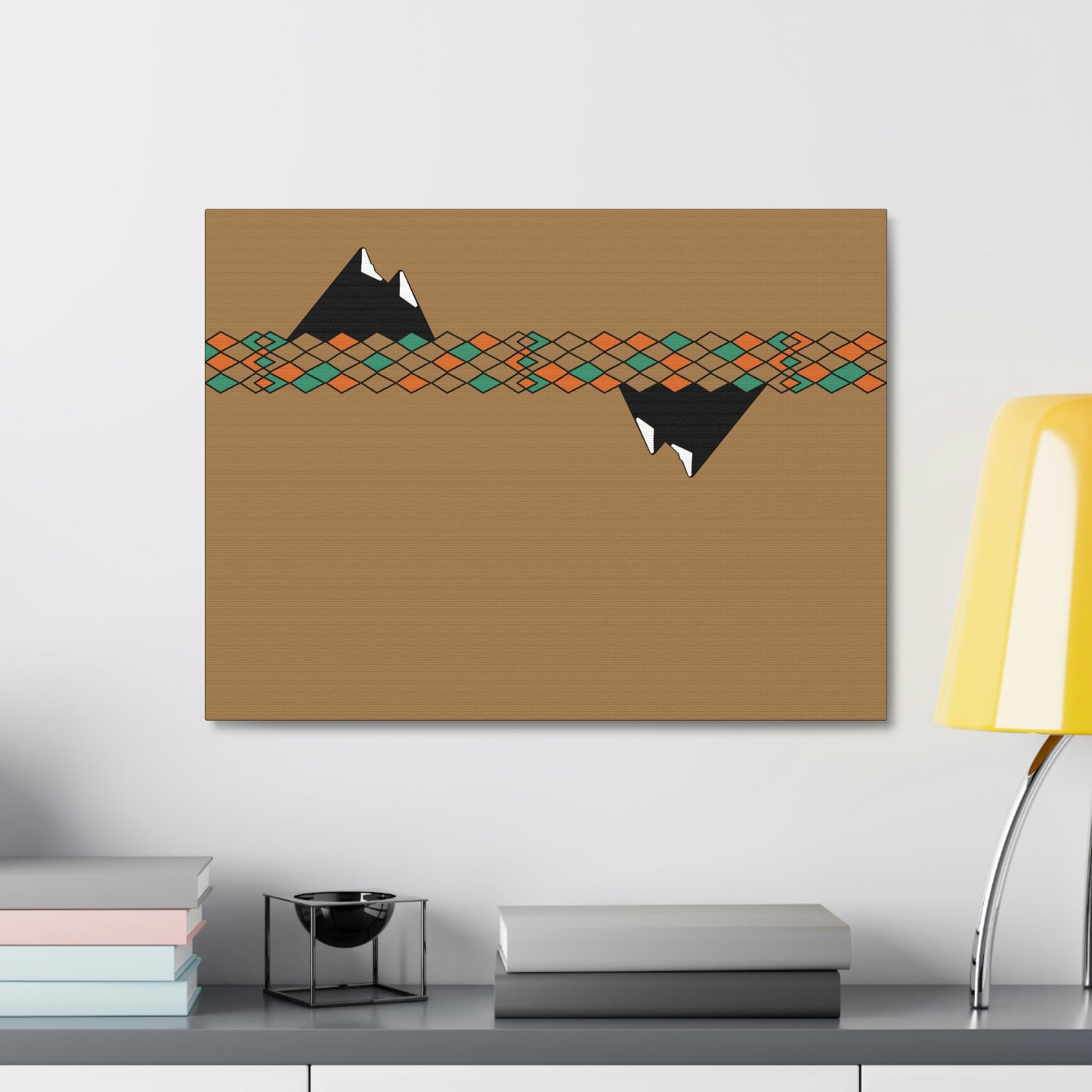 Desert Mountain Satin Canvas, Stretched