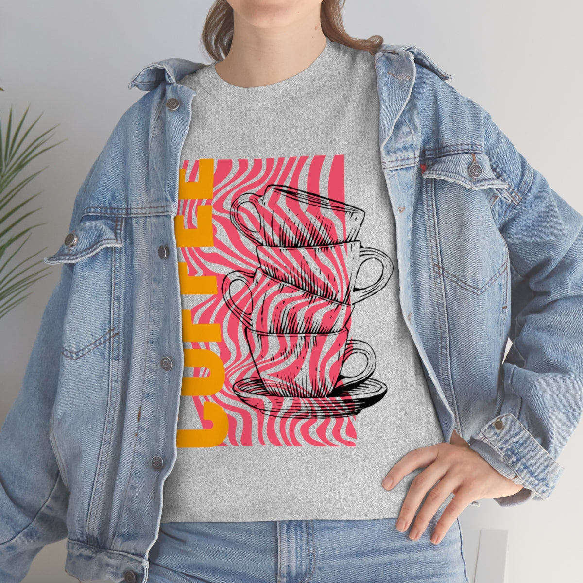 Trippy Coffee Unisex Heavy Cotton Tee