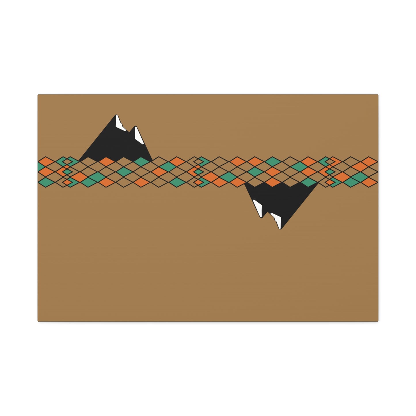 Desert Mountain Satin Canvas, Stretched