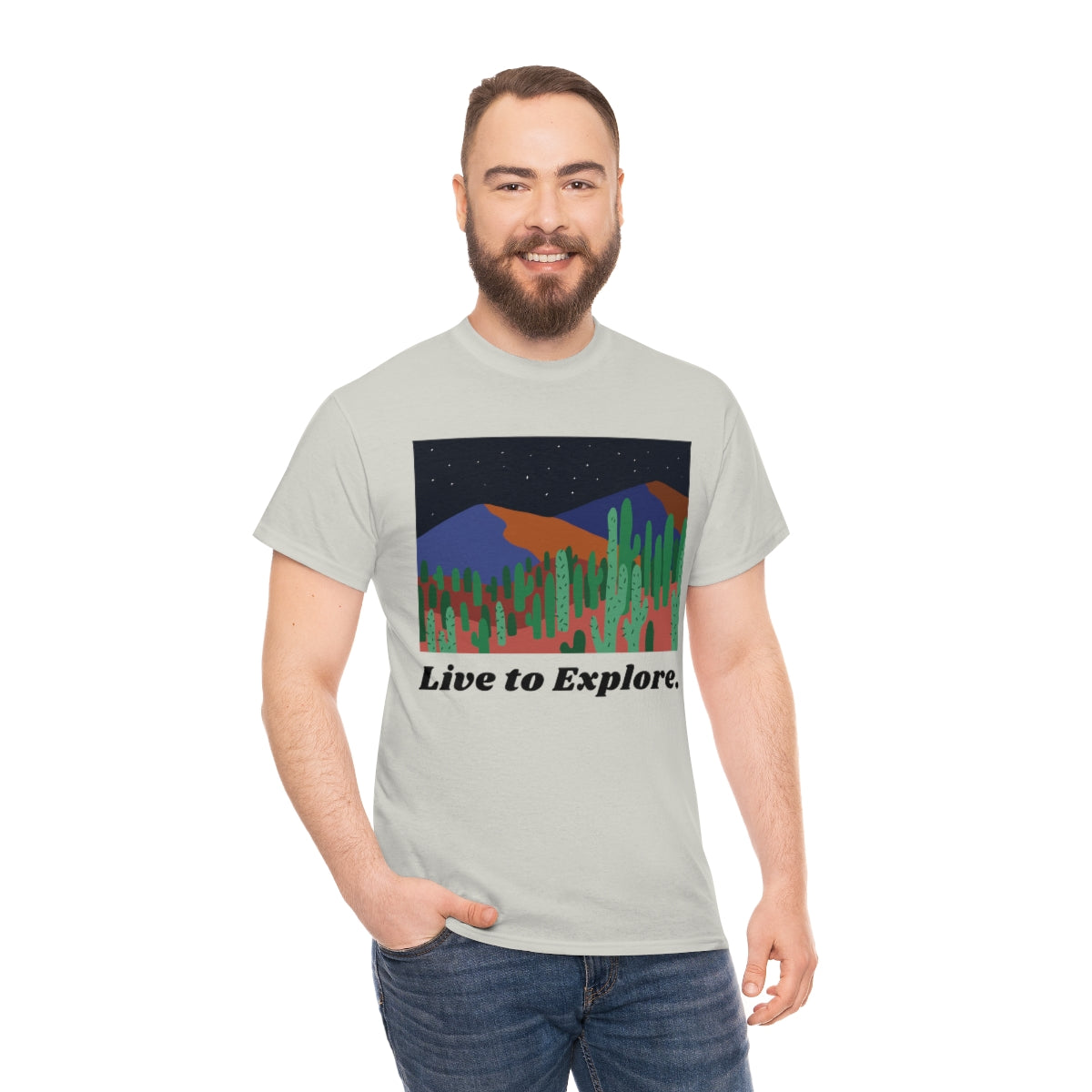 Live to Explore Unisex Heavy Cotton Tee