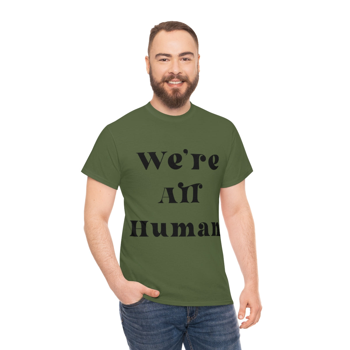 We Are All Human Unisex Heavy Cotton Tee