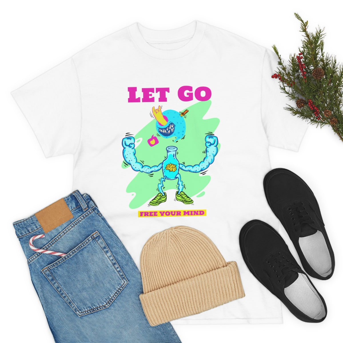 Let Go Be Free Unisex Heavy Cotton Tee