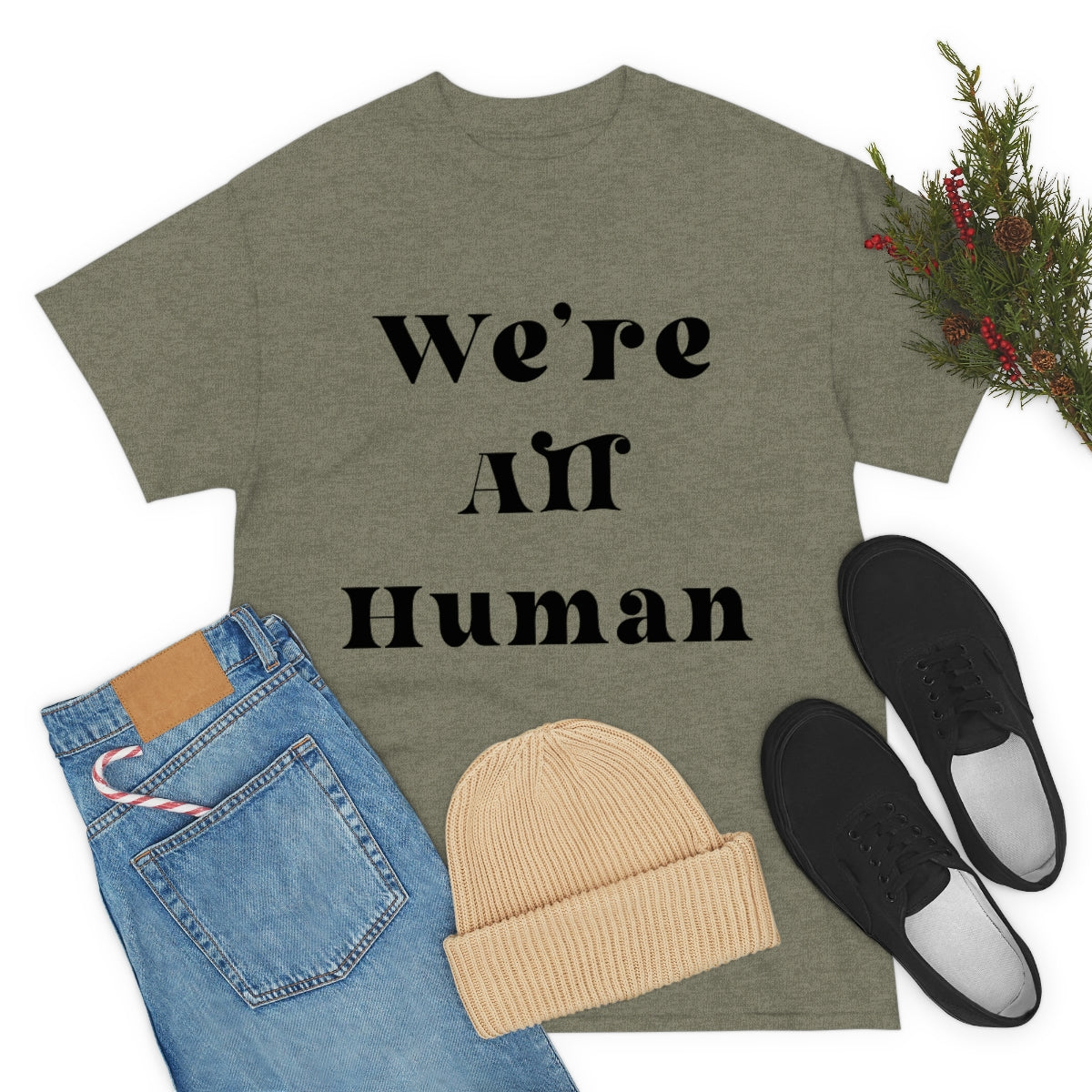 We Are All Human Unisex Heavy Cotton Tee