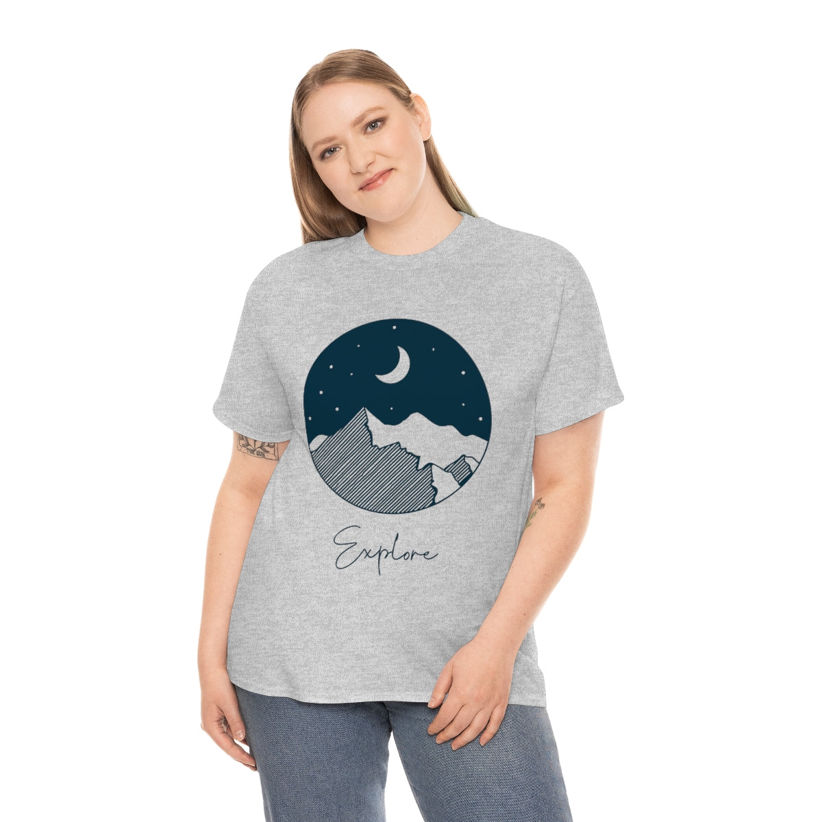 Explore Night Unisex Heavy Cotton Tee