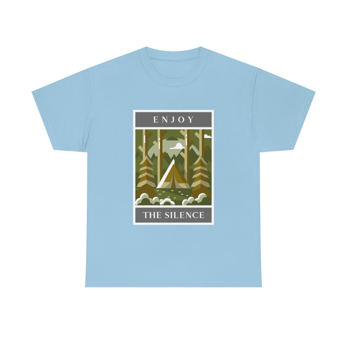 Enjoy the Silence Camping Unisex Heavy Cotton Tee