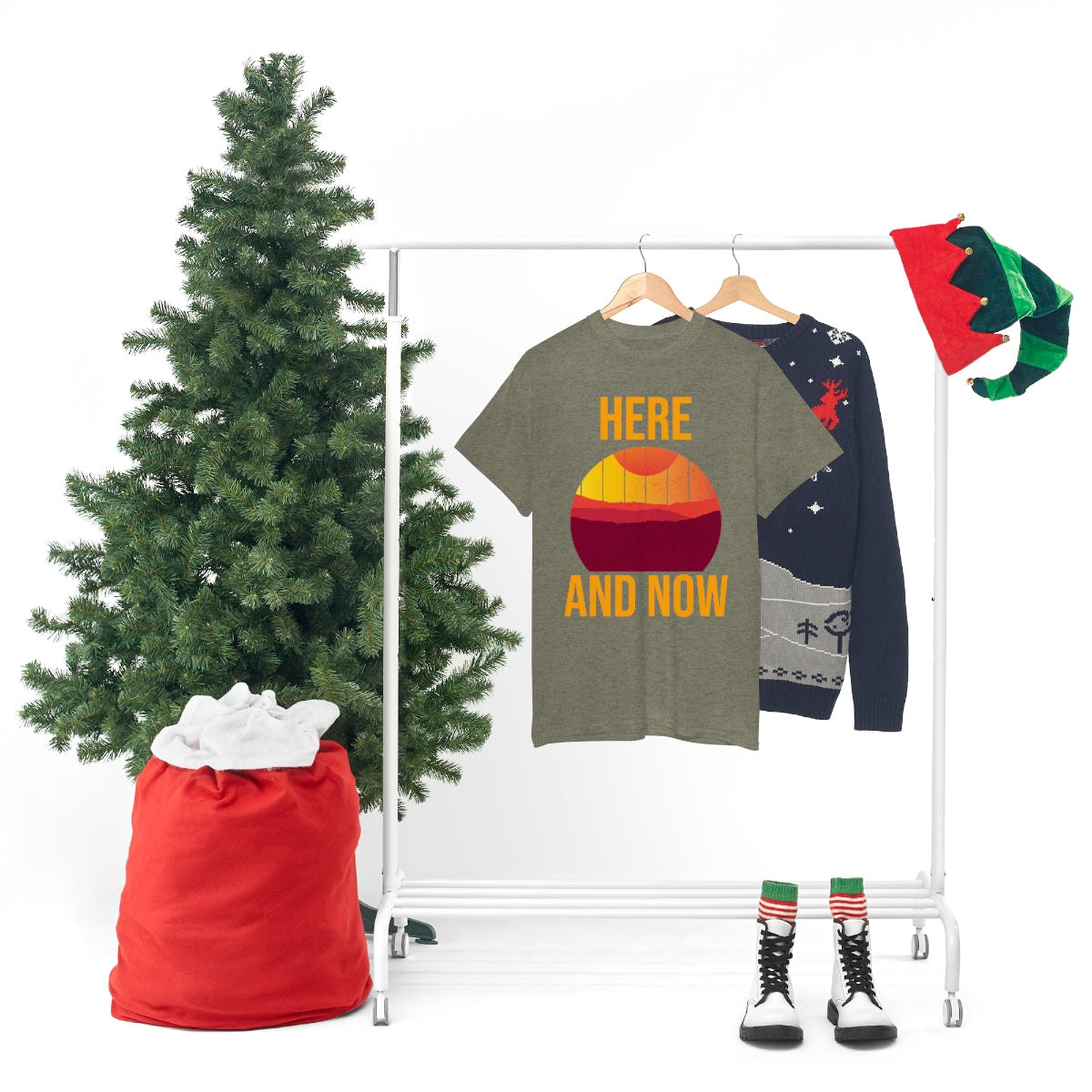 Here And Now Unisex Heavy Cotton Tee