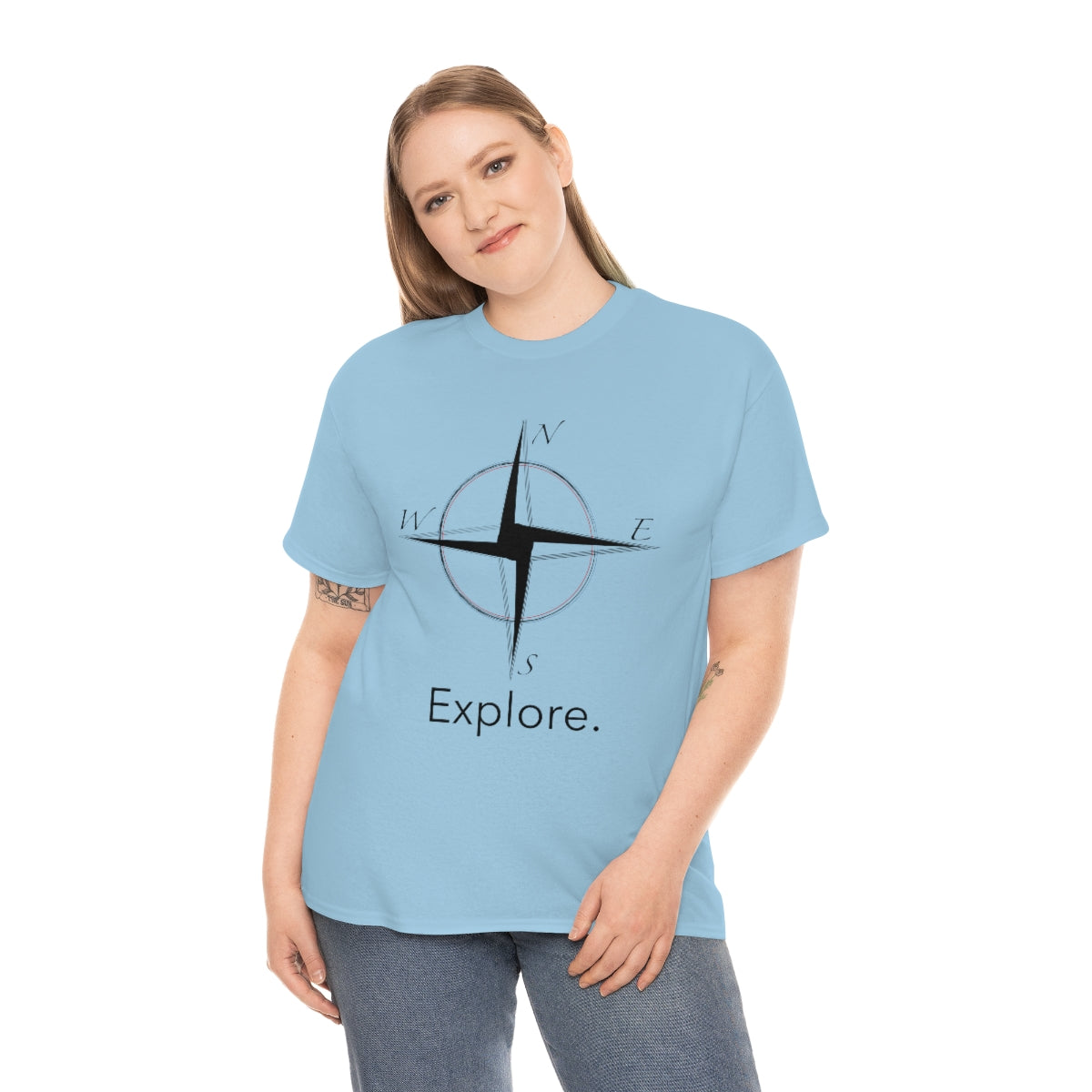 Explore Compass Unisex Heavy Cotton Tee