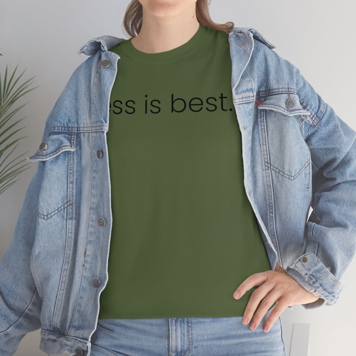 Less is Best Simple Unisex Heavy Cotton Tee