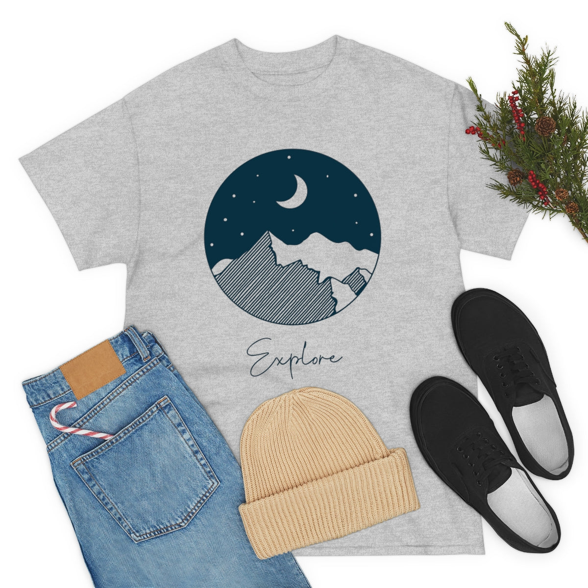Explore Night Unisex Heavy Cotton Tee