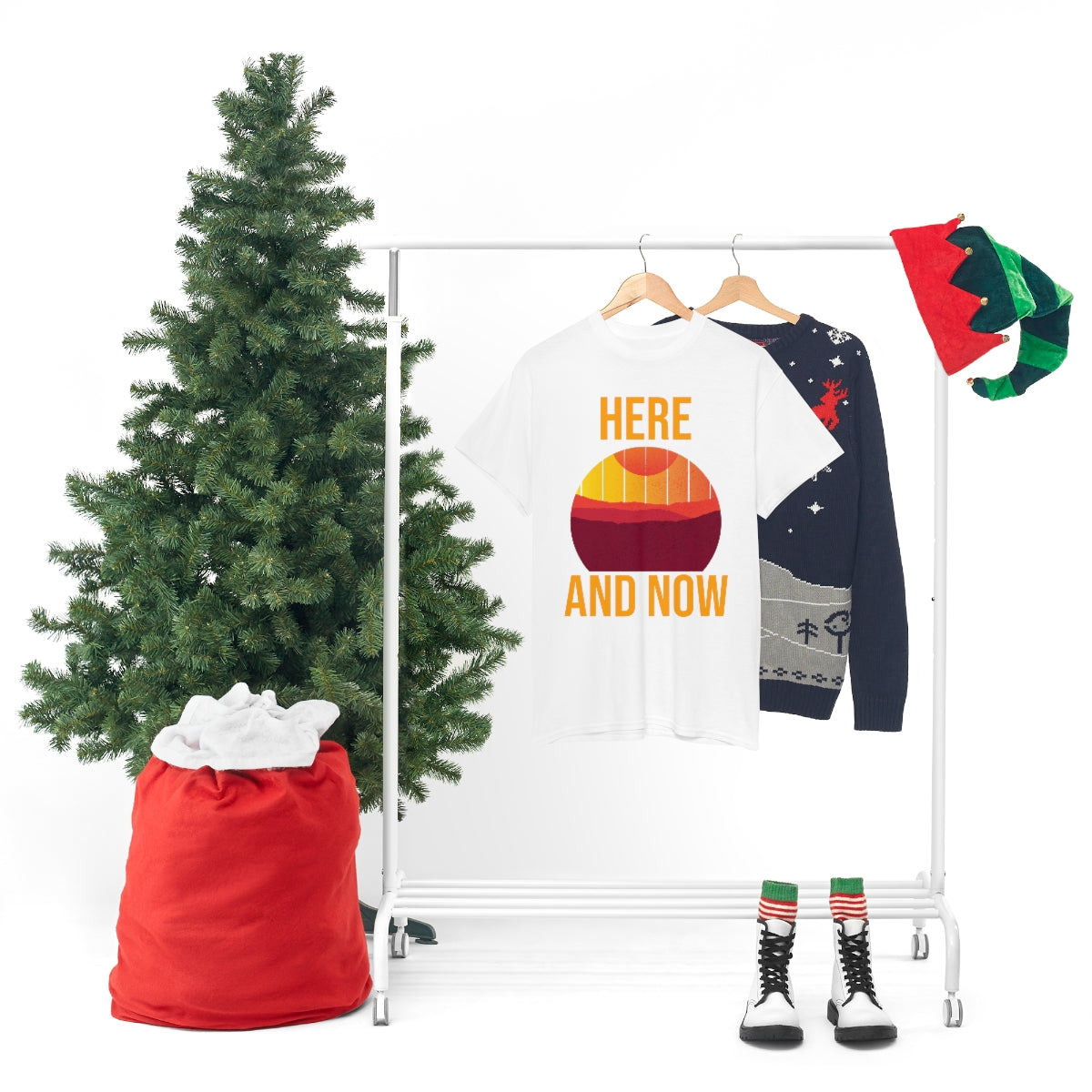 Here And Now Unisex Heavy Cotton Tee