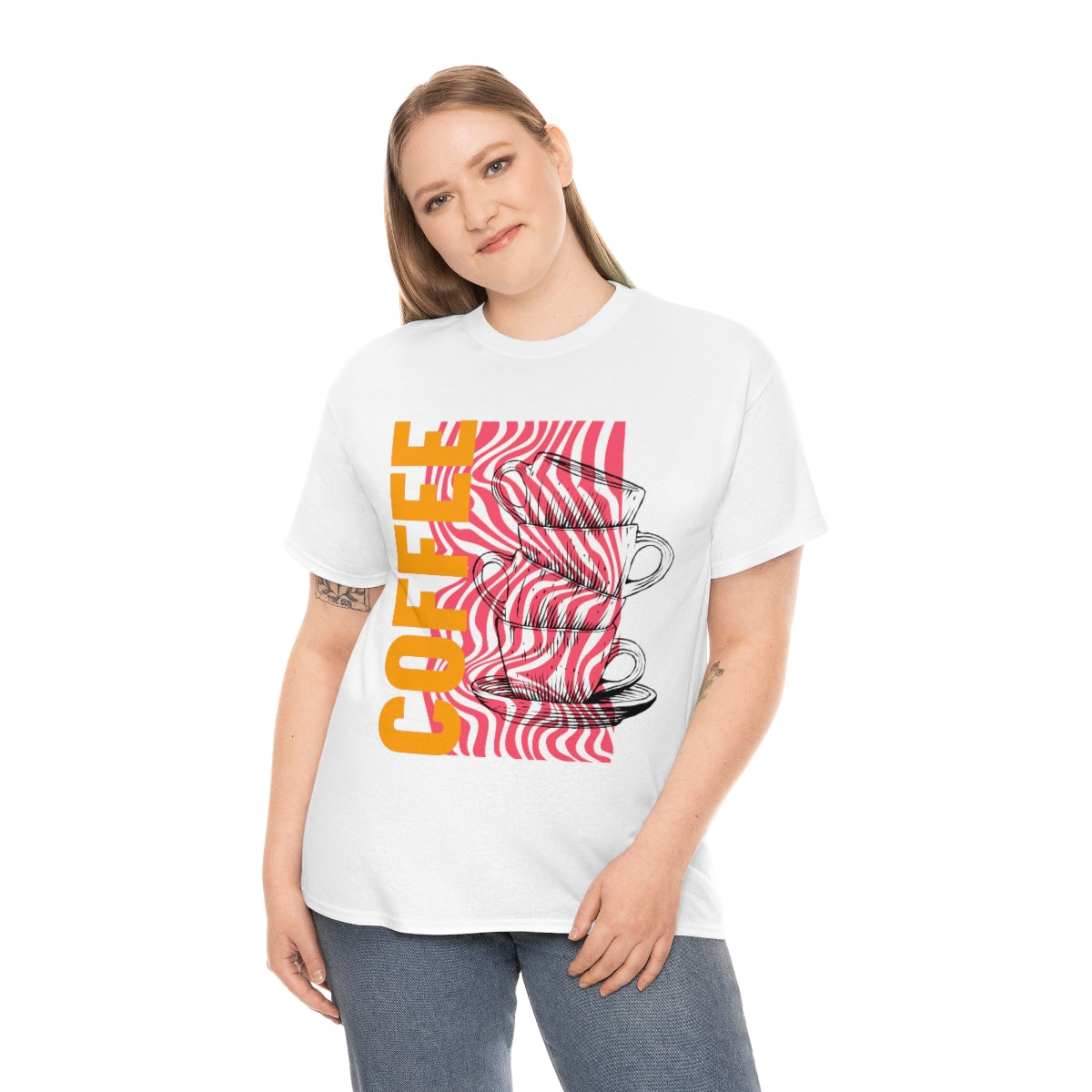 Trippy Coffee Unisex Heavy Cotton Tee