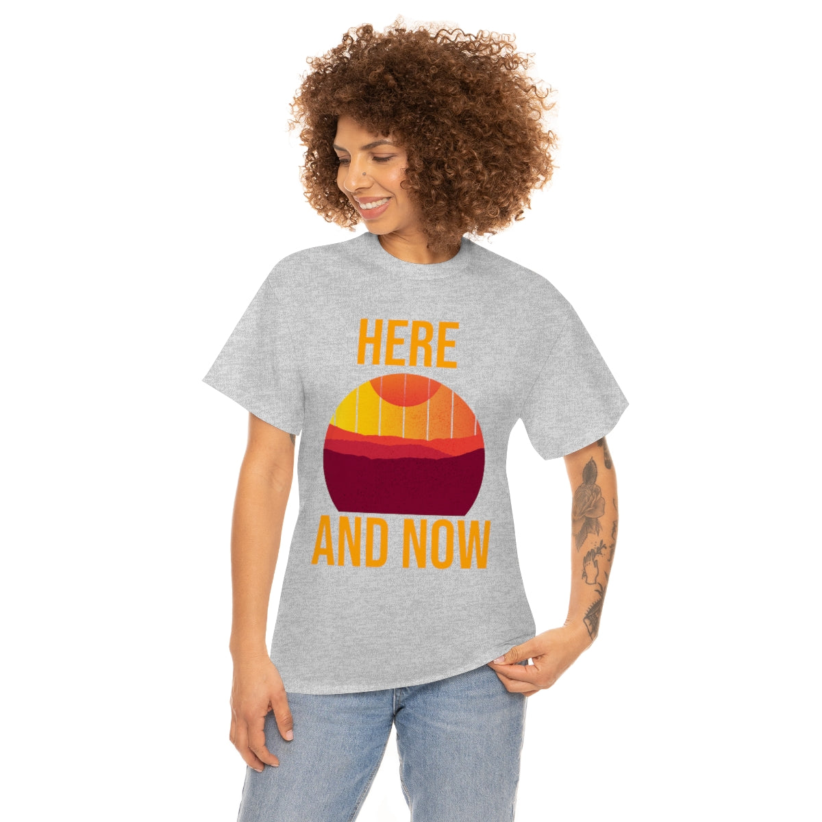 Here And Now Unisex Heavy Cotton Tee