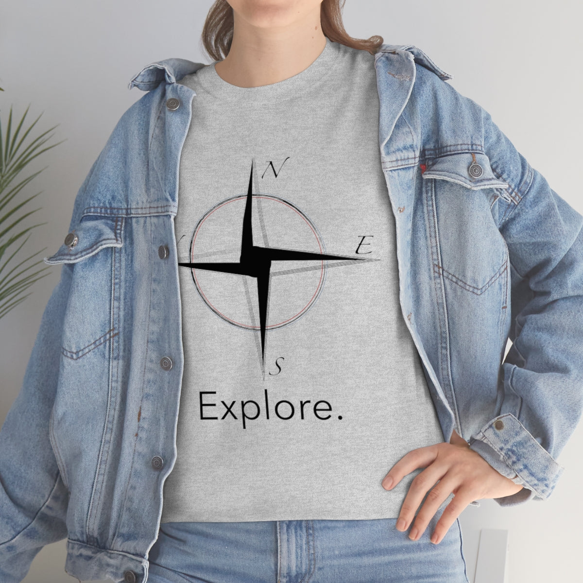 Explore Compass Unisex Heavy Cotton Tee