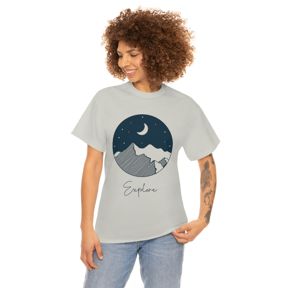 Explore Night Unisex Heavy Cotton Tee