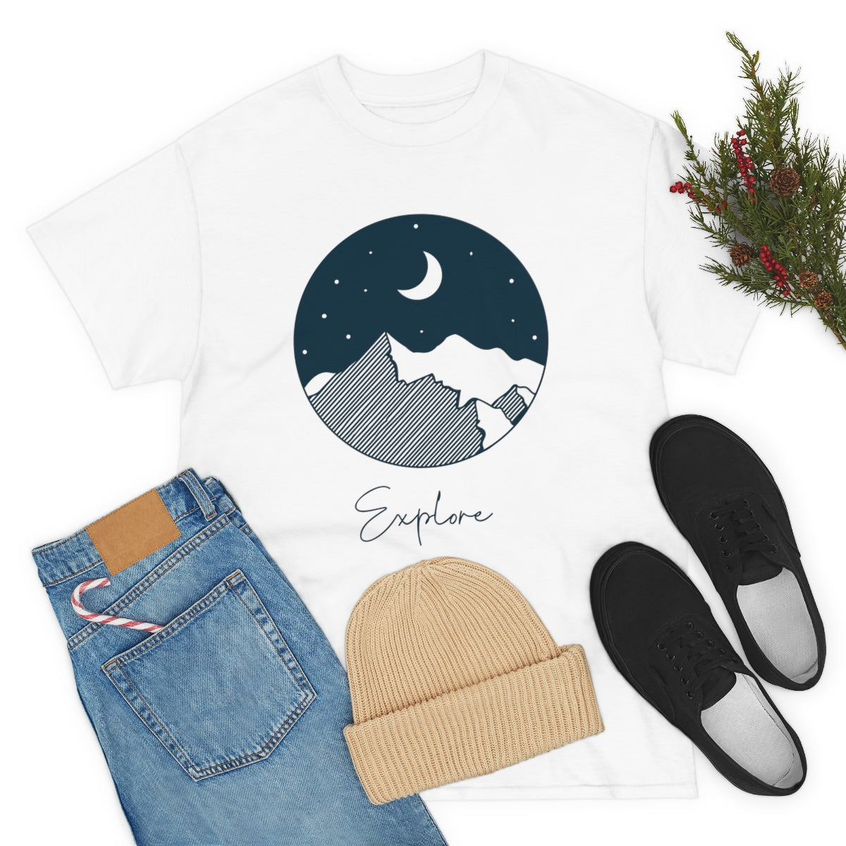 Explore Night Unisex Heavy Cotton Tee