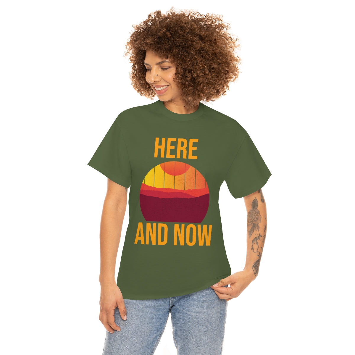 Here And Now Unisex Heavy Cotton Tee