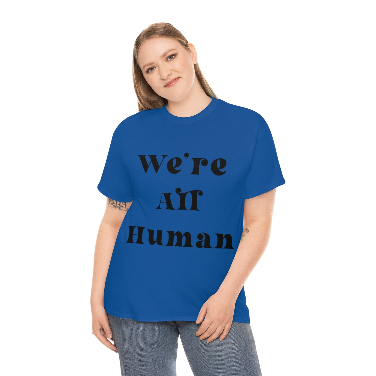 We Are All Human Unisex Heavy Cotton Tee