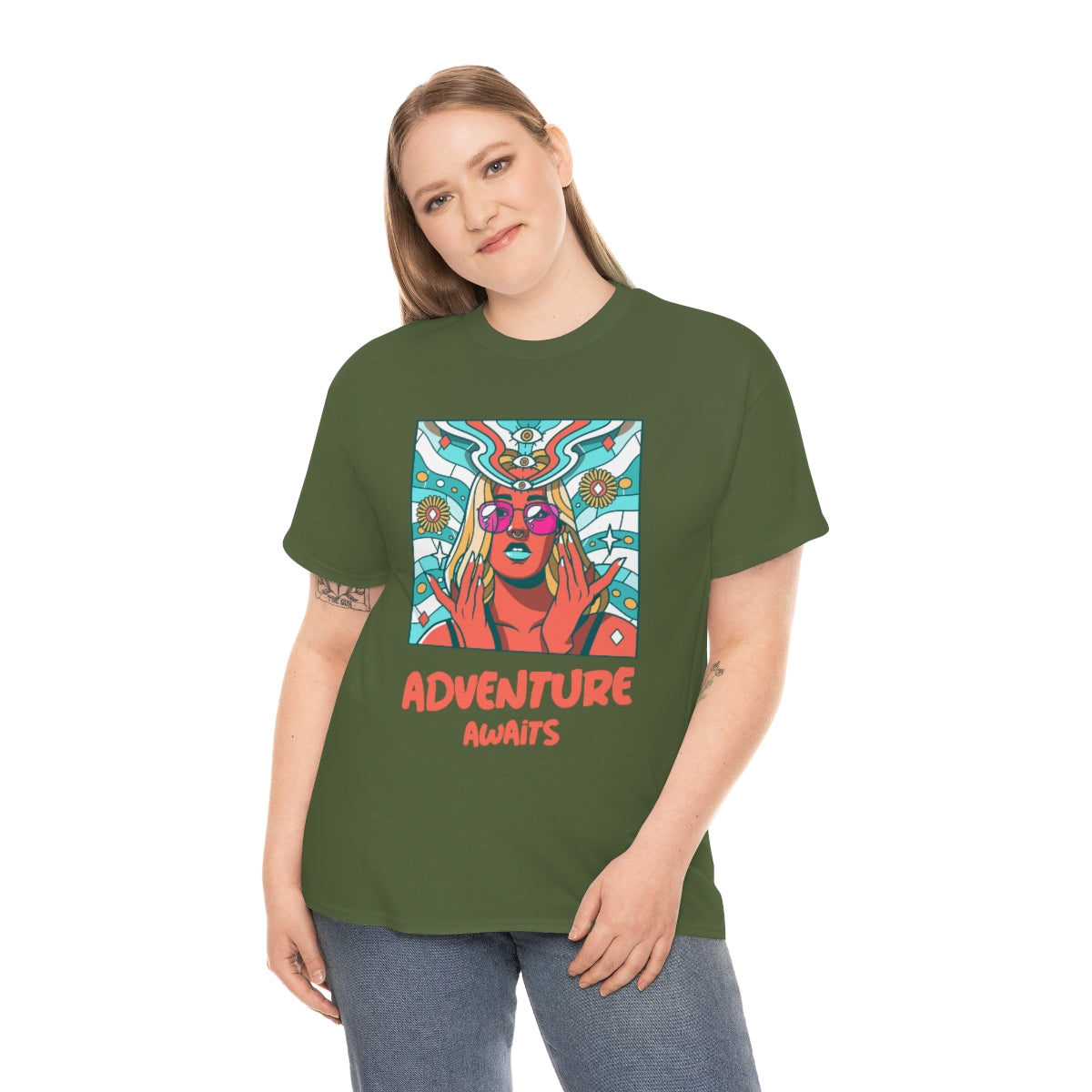 Adventure Awaits Unisex Heavy Cotton Tee