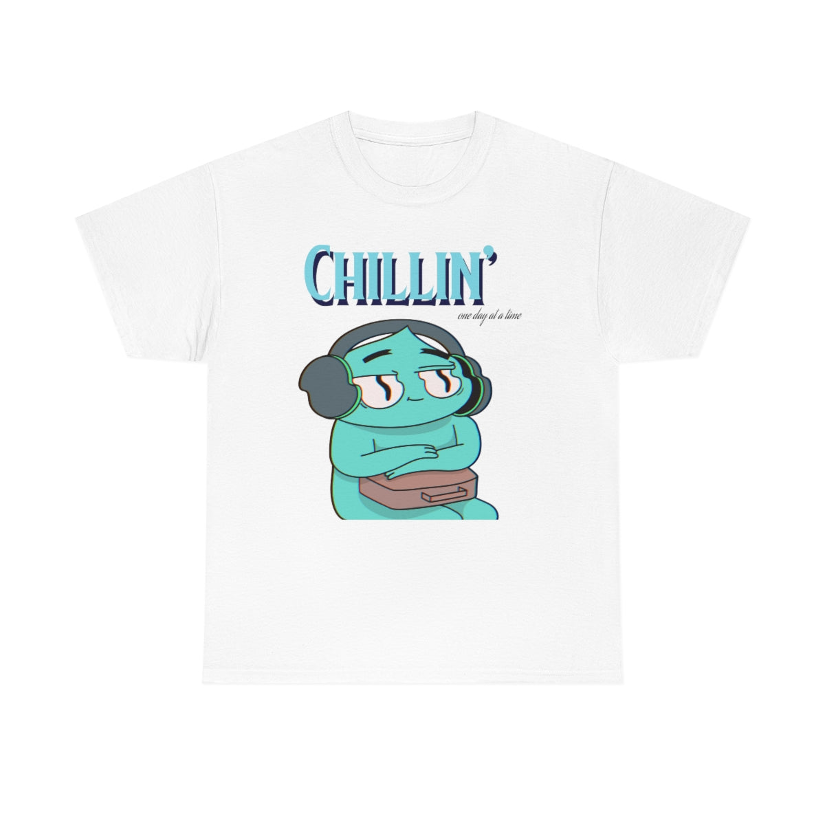 Chill Wavy Blue Dude Unisex Heavy Cotton Tee
