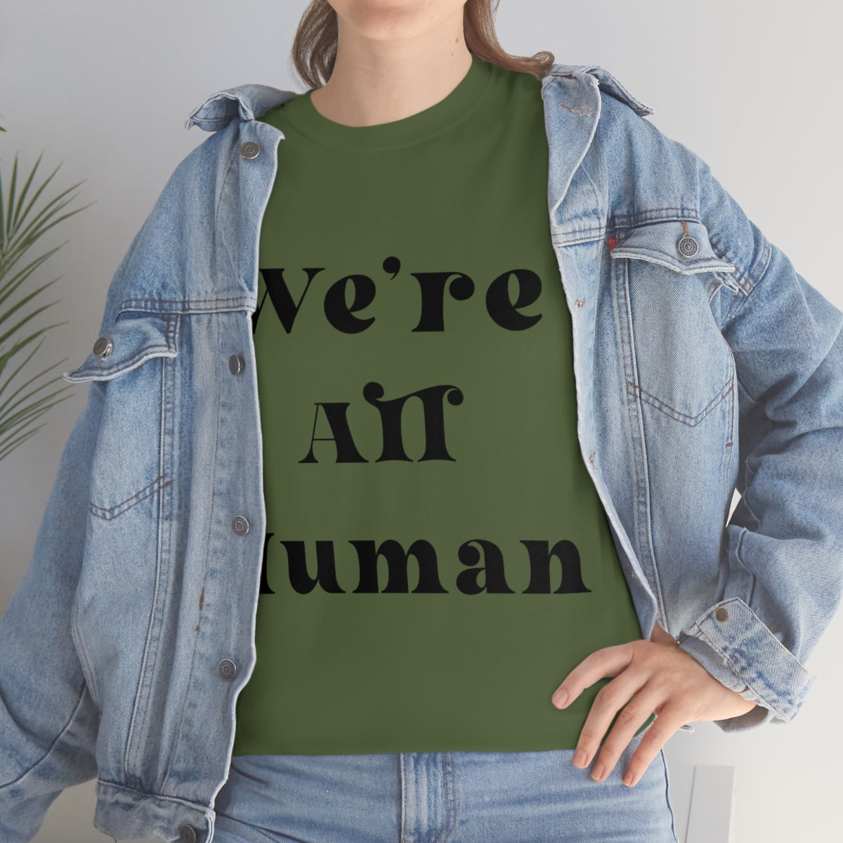 We Are All Human Unisex Heavy Cotton Tee