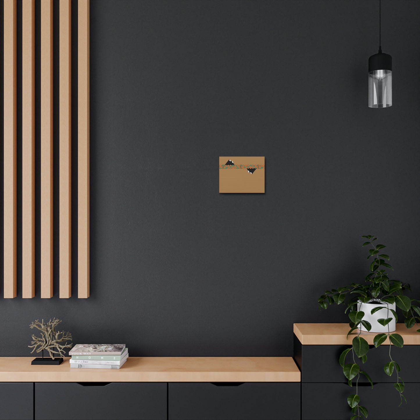 Desert Mountain Satin Canvas, Stretched