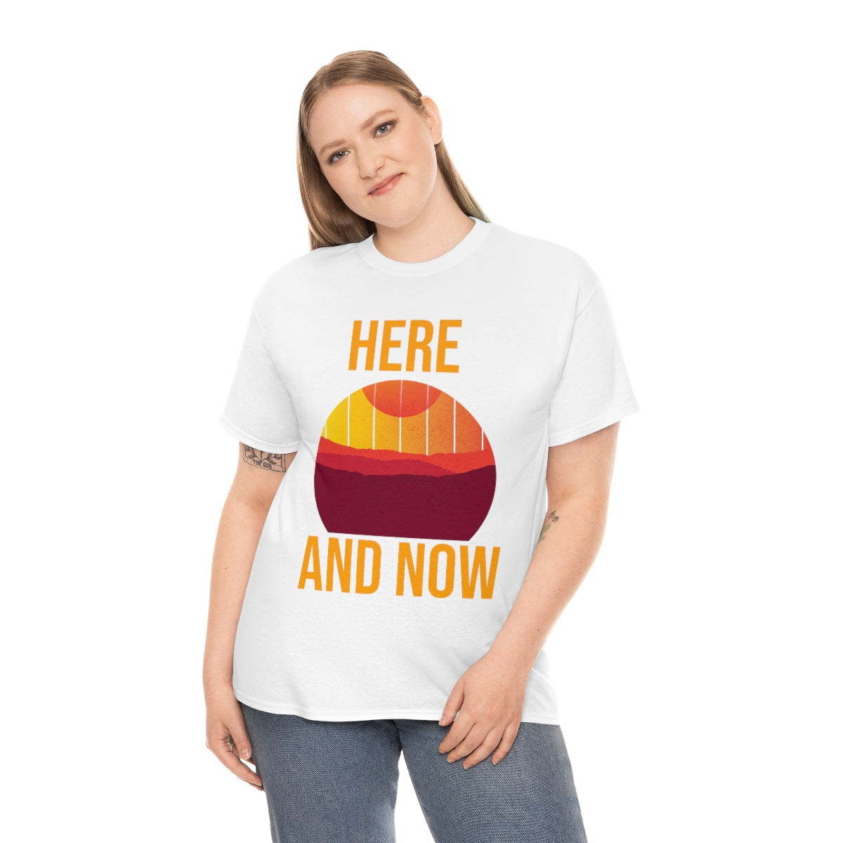 Here And Now Unisex Heavy Cotton Tee