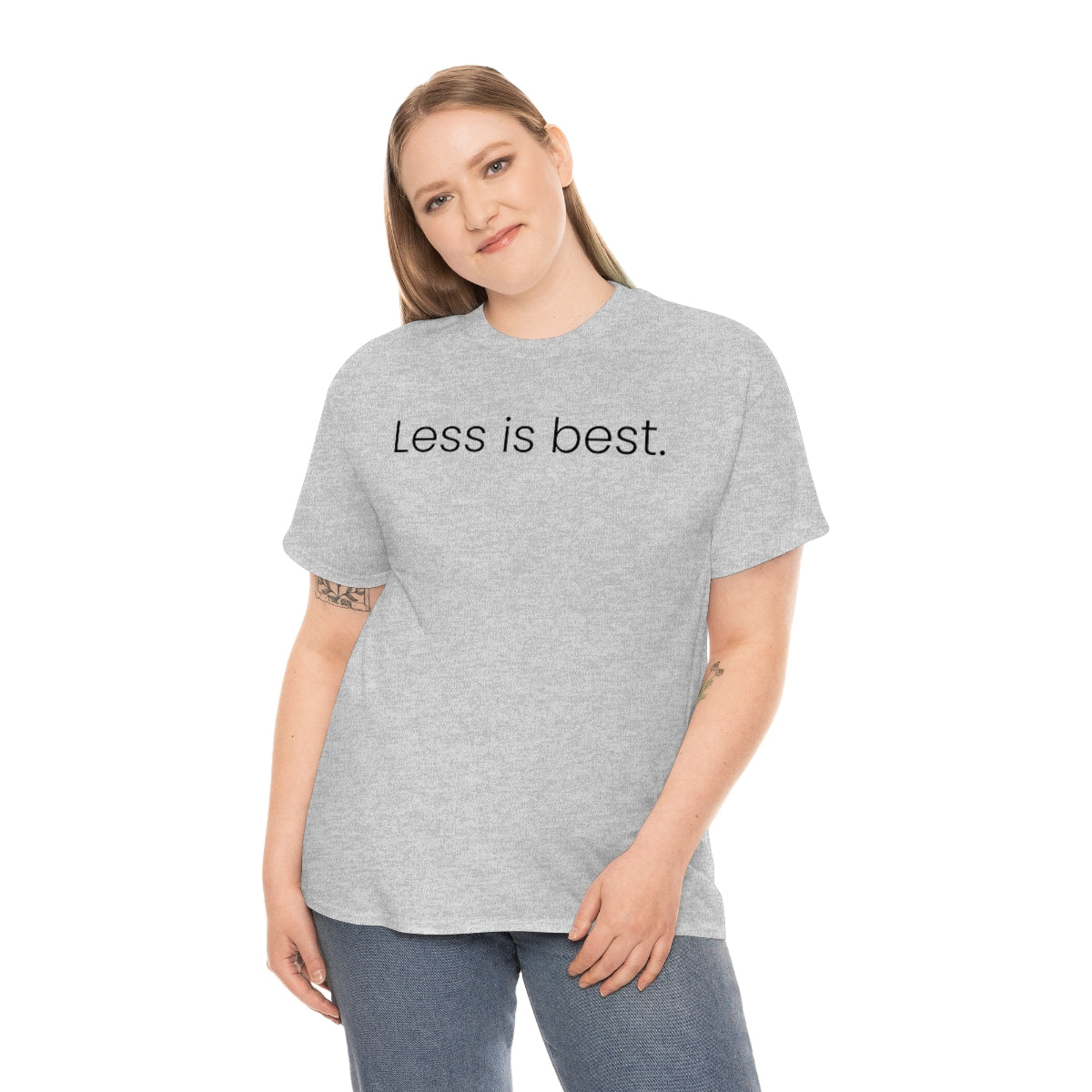 Less is Best Simple Unisex Heavy Cotton Tee