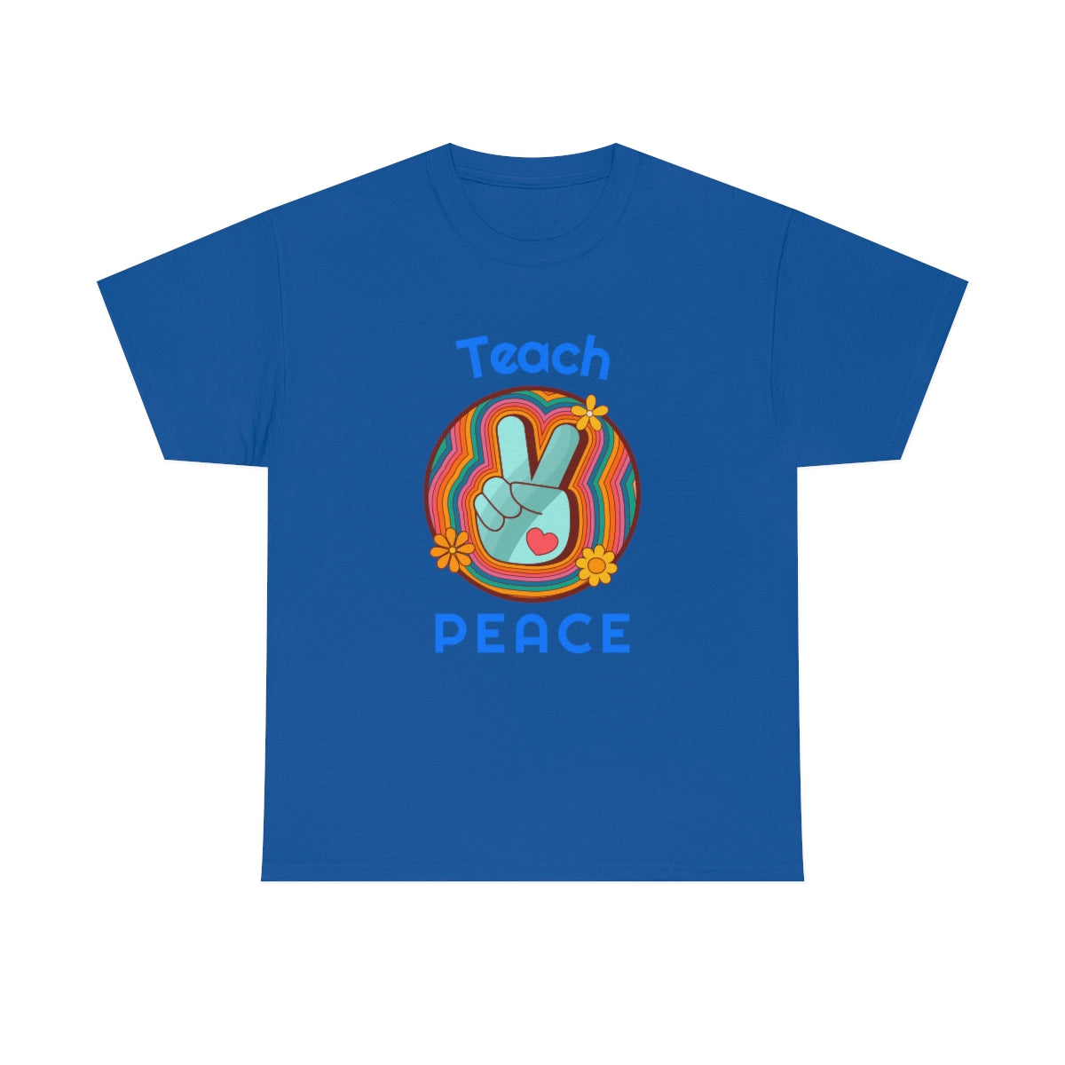 Teach Peace Unisex Heavy Cotton Tee