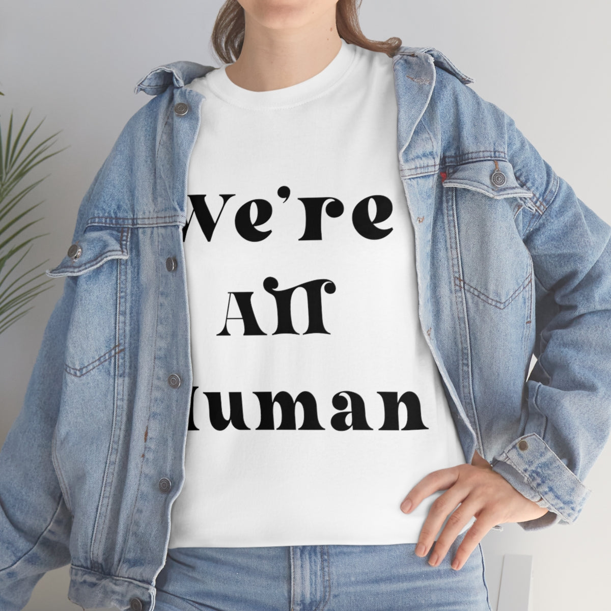 We Are All Human Unisex Heavy Cotton Tee