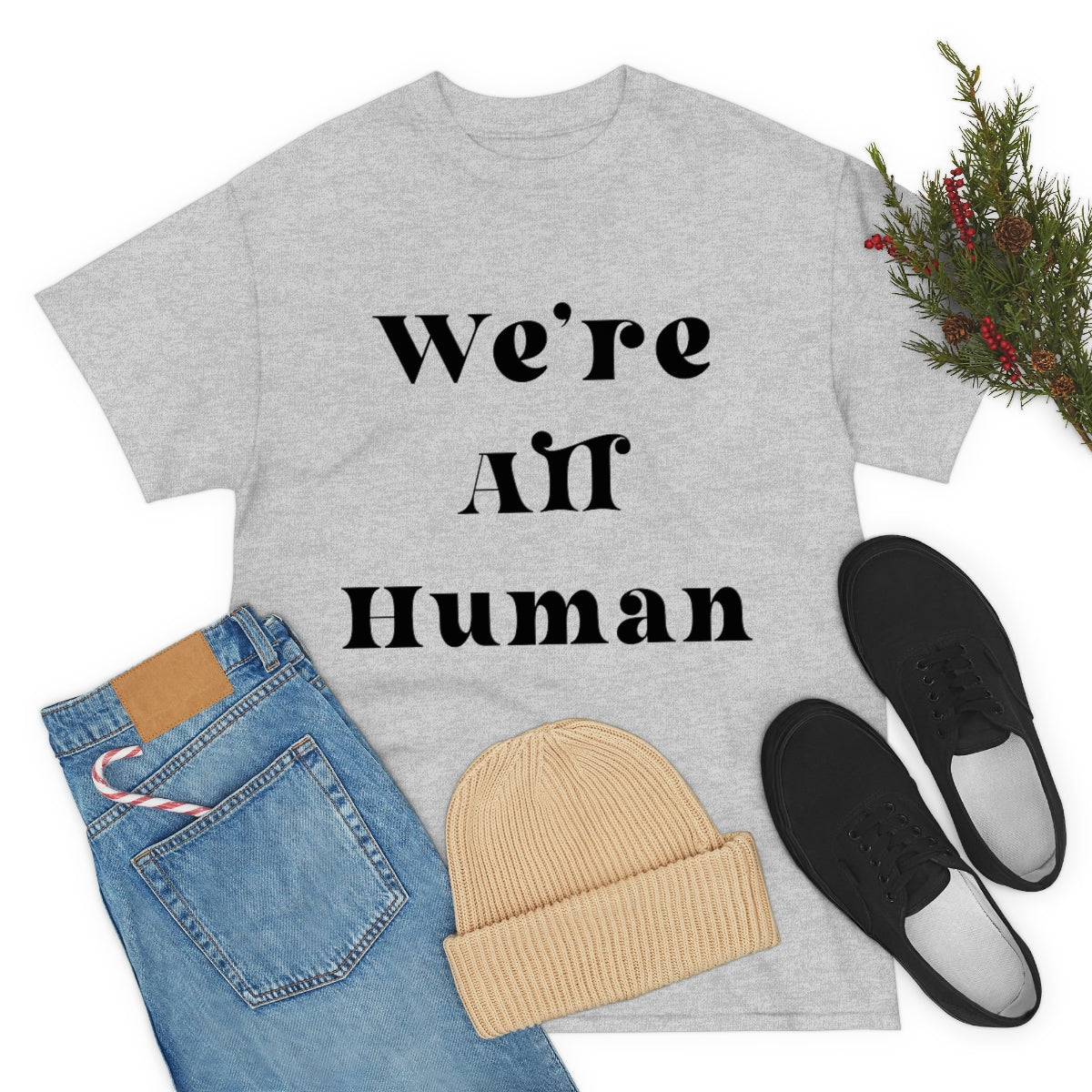 We Are All Human Unisex Heavy Cotton Tee