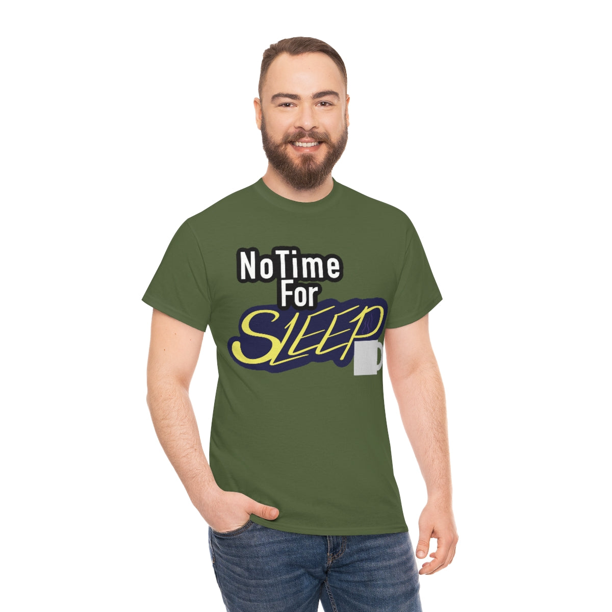 No Time for Sleep Coffee Mug Unisex Heavy Cotton Tee