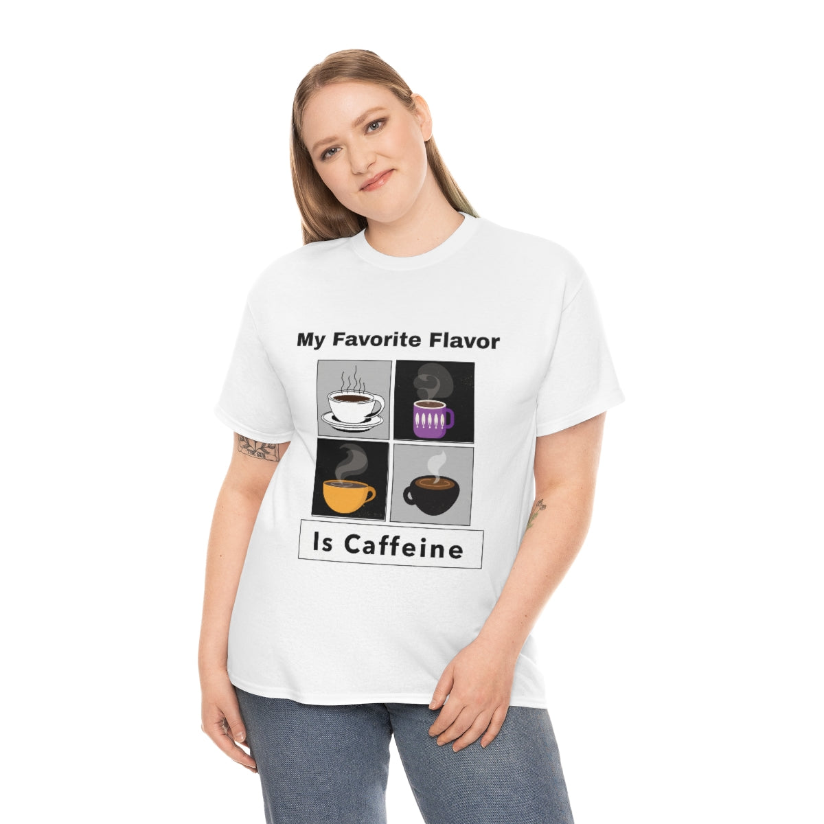 Caffeine Coffee Mugs Unisex Heavy Cotton Tee