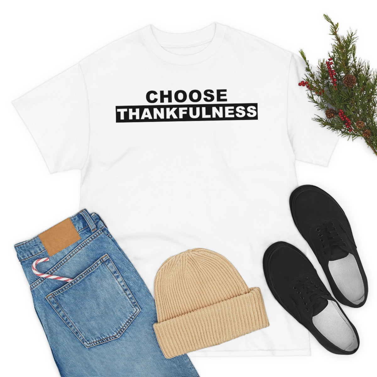 Choose Thankfulness Unisex Heavy Cotton Tee