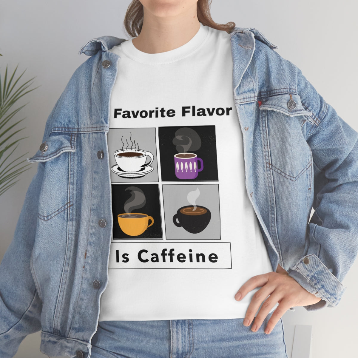 Caffeine Coffee Mugs Unisex Heavy Cotton Tee