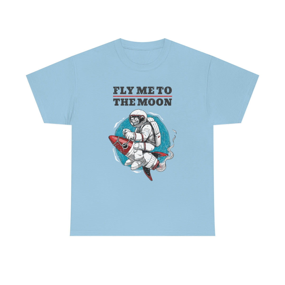 Fly Me to the Moon Astronaut Unisex Heavy Cotton Tee