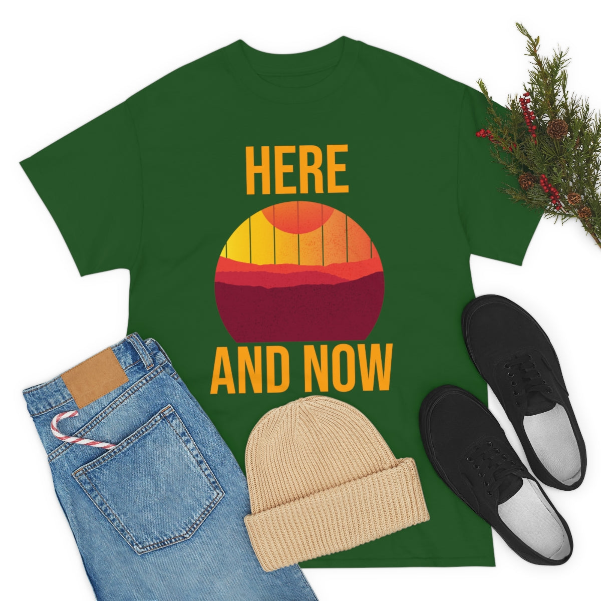 Here And Now Unisex Heavy Cotton Tee