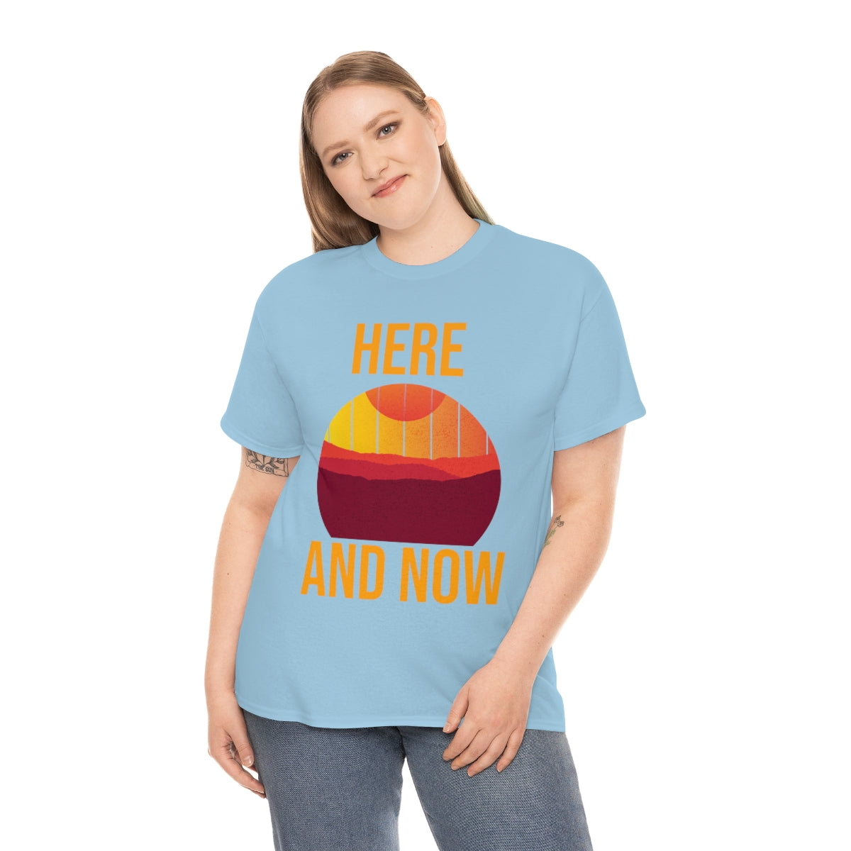 Here And Now Unisex Heavy Cotton Tee
