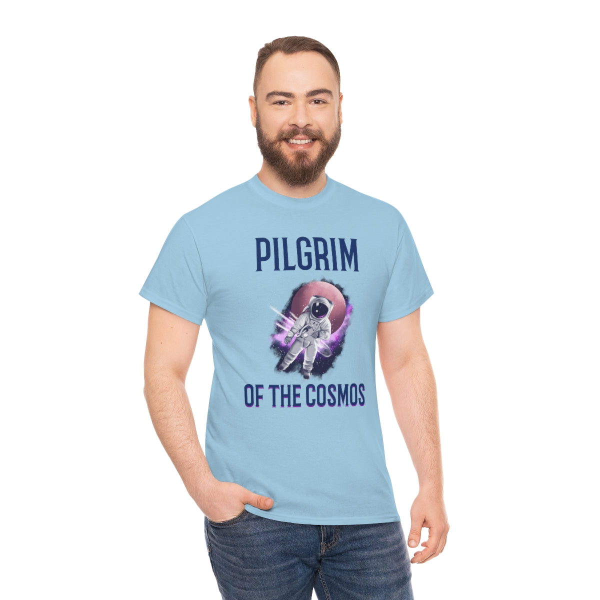 Pilgrim of Cosmos Astronaut Unisex Heavy Cotton Tee
