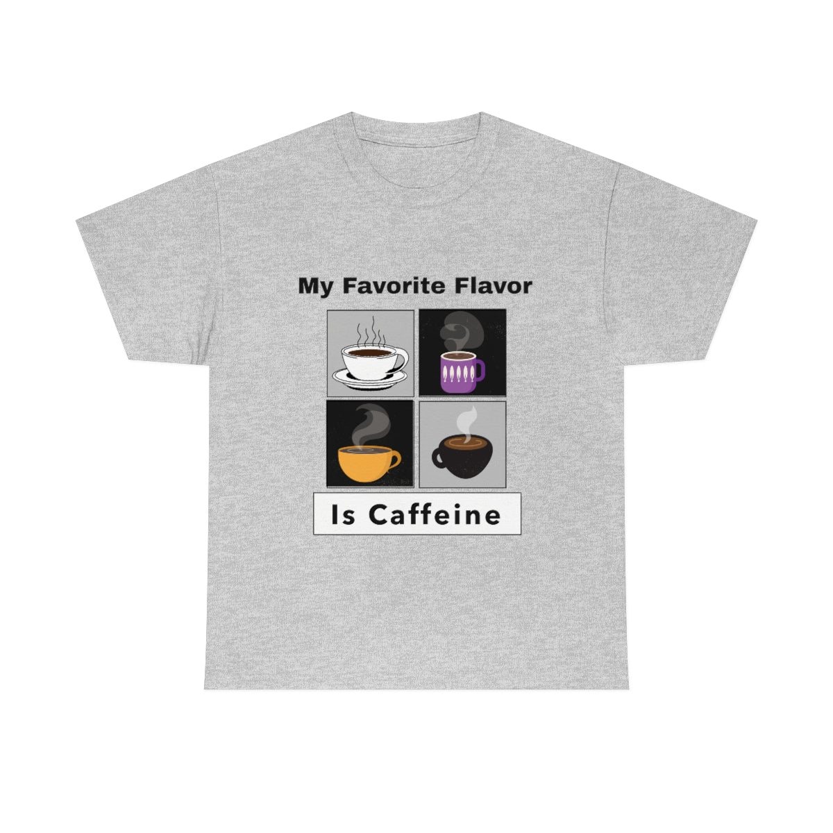 Caffeine Coffee Mugs Unisex Heavy Cotton Tee