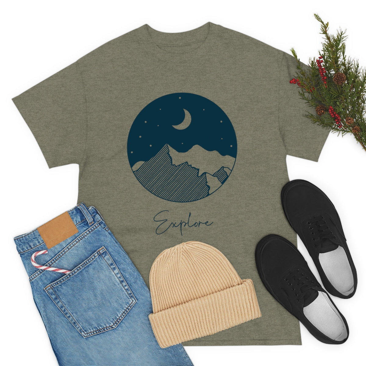 Explore Night Unisex Heavy Cotton Tee